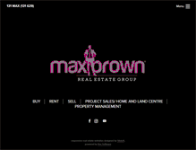 Tablet Screenshot of maxbrown.com.au